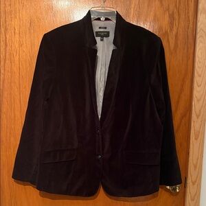 Talbots black velvet Blazer
